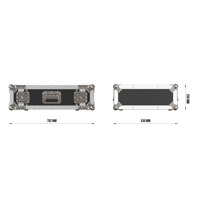 Triton Blue FC RACK 4U - Flightcase rack profesional de 4 unidades