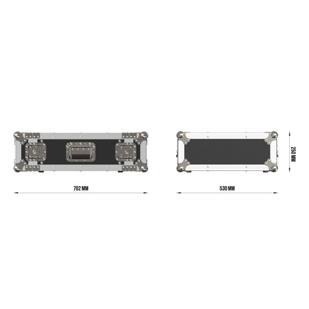 Triton Blue FC RACK 4U - Flightcase rack profesional de 4 unidades