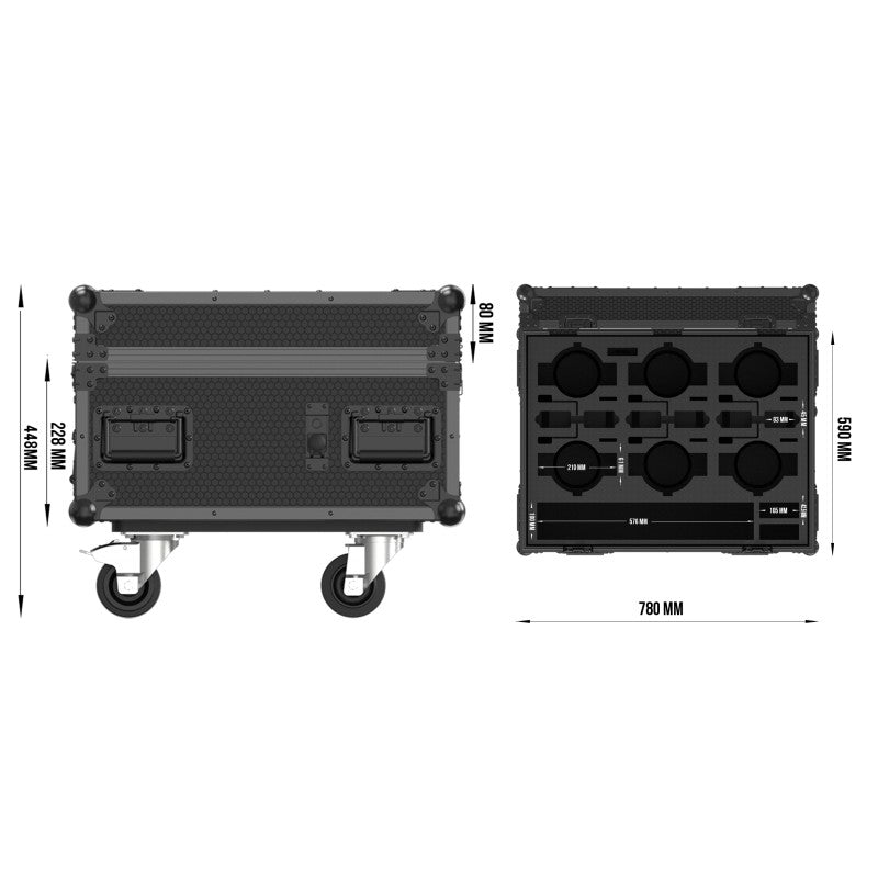 Triton Blue Flightcase 12en1 para HYDRO B60 - Transporte y Carga