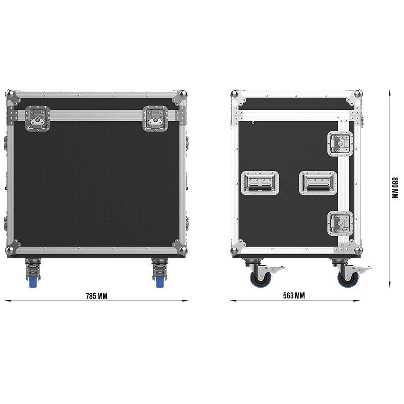 Triton Blue Halley H330 - Flightcase para 2 cabezas móviles