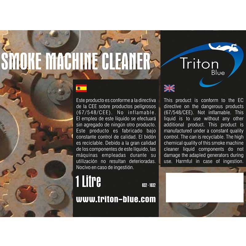 Triton Blue Hydra SM1 Cleaner - Líquido desincrustante para máquinas de humo (botella 1 L)