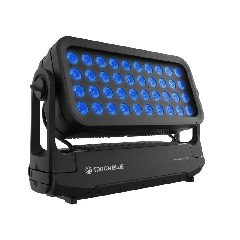 Triton Blue Kosmos 1000 IP65 – Washer LED 40×30W RGBW con ópticas 6°/15°/25°/45° y CCT 2400–8500 K
