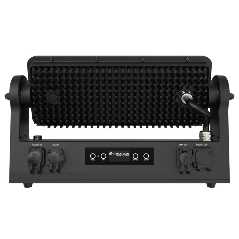 Triton Blue Kosmos 270 IP65 – Washer LED 27×10W RGBW con ópticas 15°/25°/45°, CCT 2400–8000 K y control DMX/RDM/W-DMX