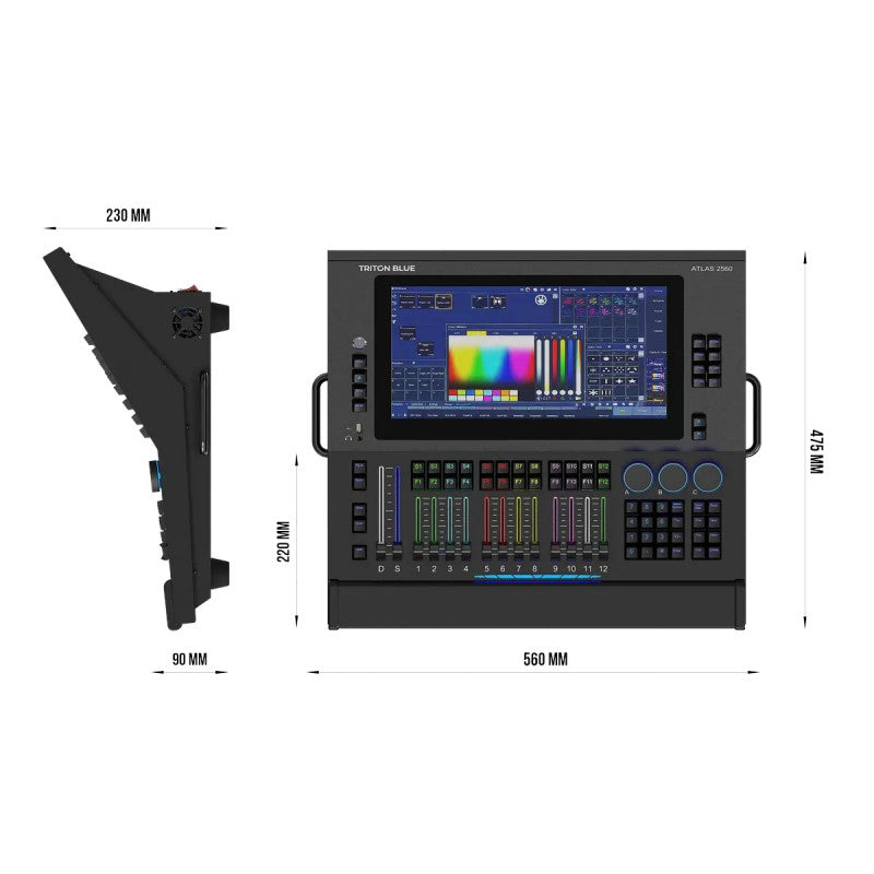 Triton Blue Atlas 2560 - Mesa DMX Profesional