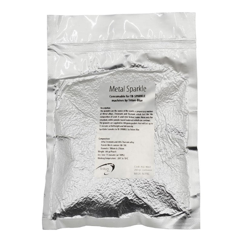 Triton Blue MS200 (Ref. 832-8001) - Sobre de 200 g de gránulos metálicos para máquinas TB-SPARKLE