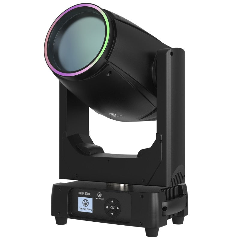 Triton Blue Q-BEAM200 (Orion B200) - Cabeza móvil BEAM LED 200 W con LED Ring y haz de 2,5° (enfoque electrónico)
