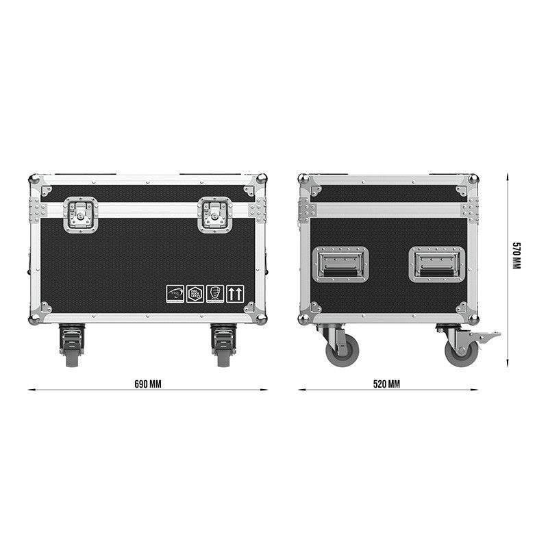 Triton Blue Orion W84 Neon FC - Flightcase 4 cabezas móviles