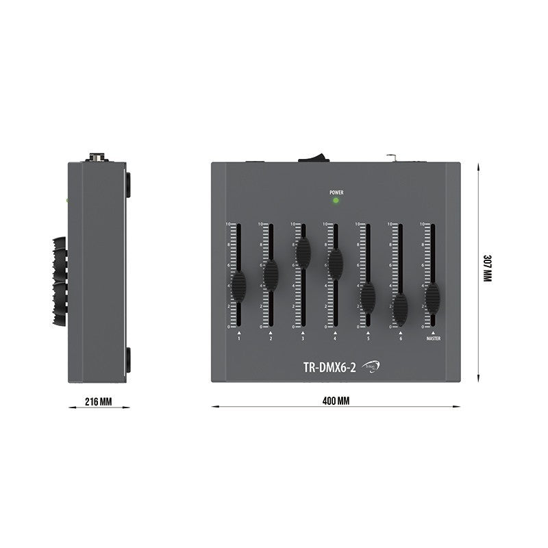 Triton Blue Pulsar 6 - Mesa de control de iluminación DMX