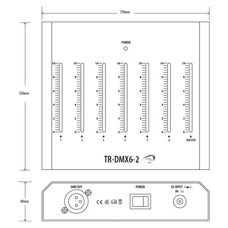 Triton Blue Pulsar 6 - Mesa de control de iluminación DMX