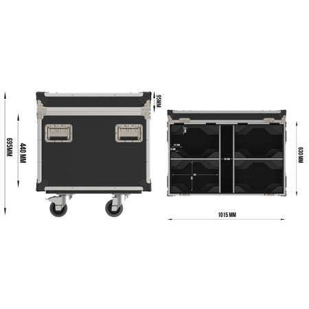 Triton Blue Python W7 FC Flightcase - Baúl 4 Cabezas