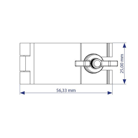 Triton Blue SA 2327 60 S - Abrazadera de aluminio 23-27 mm