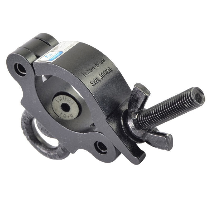 Triton Blue SAE 3853 - Abrazadera negra con ojal 300 kg
