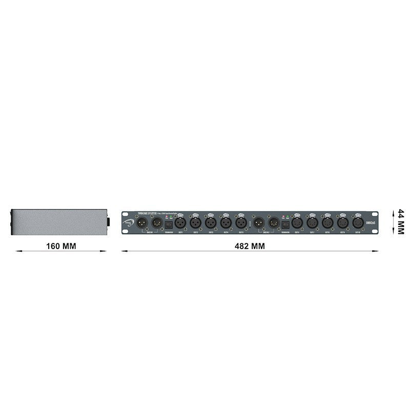 Triton Blue Saturn 2X5R - Amplificador y distribuidor DMX