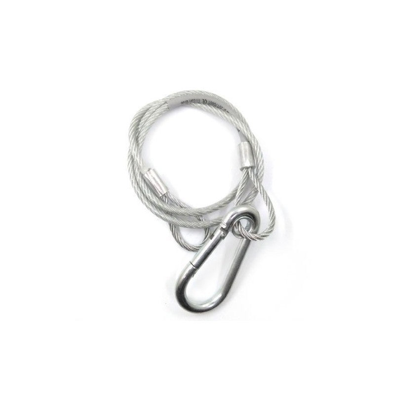 Triton Blue SC 580 S - Cable de Seguridad de Acero 80 cm con Funda PVC