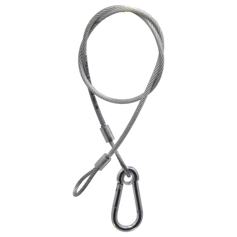 Triton Blue SC 580 S - Cable de Seguridad de Acero 80 cm con Funda PVC