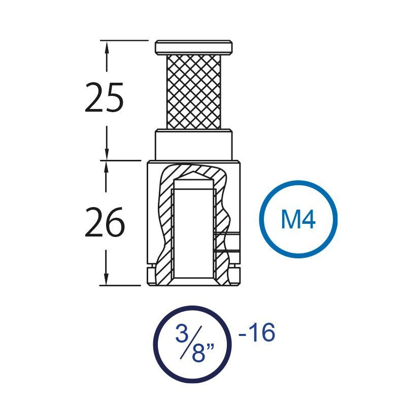 Triton Blue SP1 - Adaptador Spigot de Acero