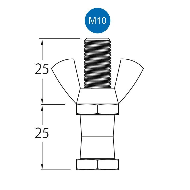 Triton Blue SP13 - Adaptador Spigot Hexagonal 16 mm