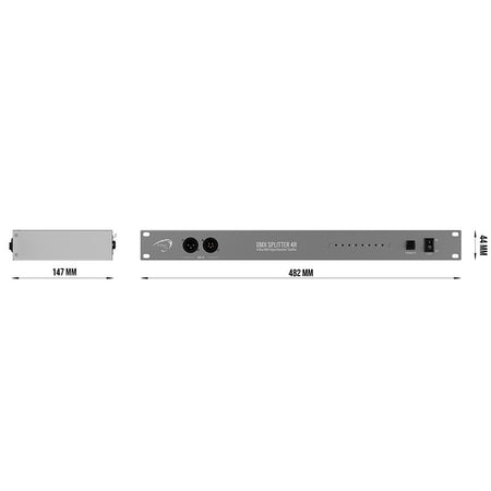 Triton Blue SATURN 4R - Splitter y Amplificador DMX 1 Entrada a 4 Salidas