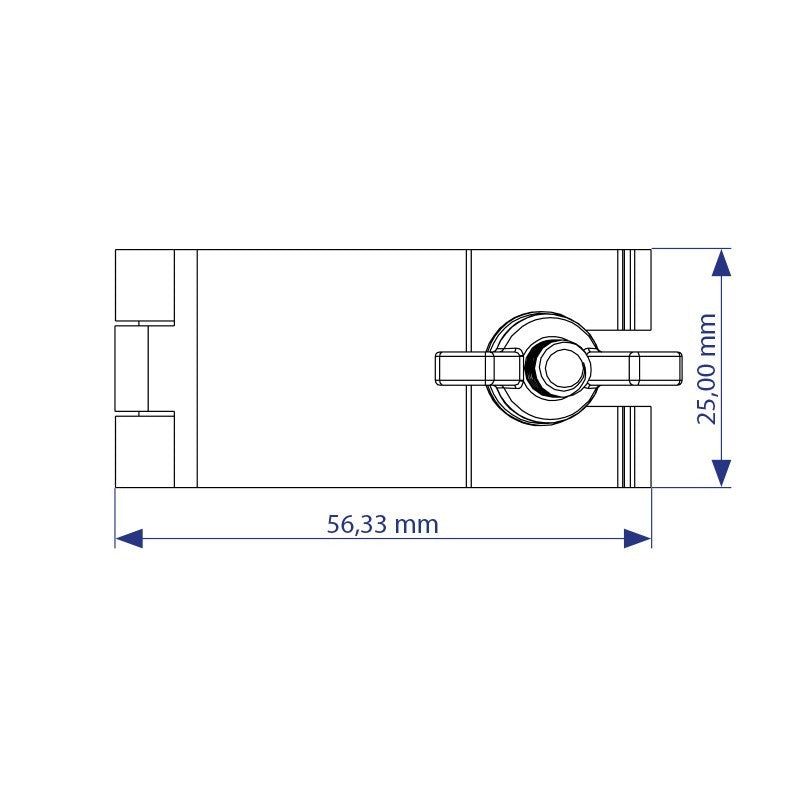 Triton Blue Abrazadera de Aluminio 23-27 mm para Truss - Carga 60 kg - Tempo Shop