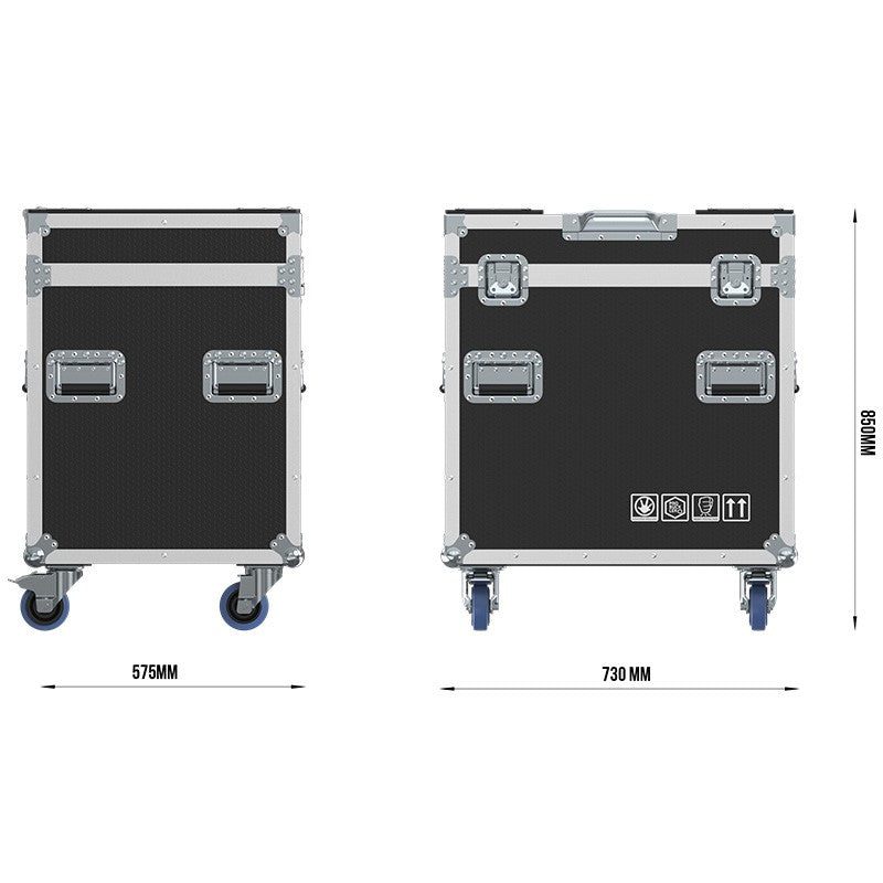Triton Blue AH450-001 - Flightcase Profesional para 2 Cabezas Móviles Halley H450 - Tempo Shop