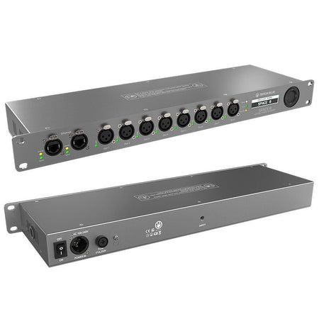 Triton Blue ARTNET-DMX-MK2 (Space 8 MK2) - Nodo Art-Net/sACN a DMX de 8 universos en rack 19” (1U) - Tempo Shop