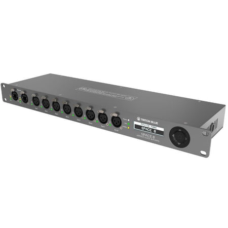 Triton Blue ARTNET-DMX-MK2 (Space 8 MK2) - Nodo Art-Net/sACN a DMX de 8 universos en rack 19” (1U) - Tempo Shop