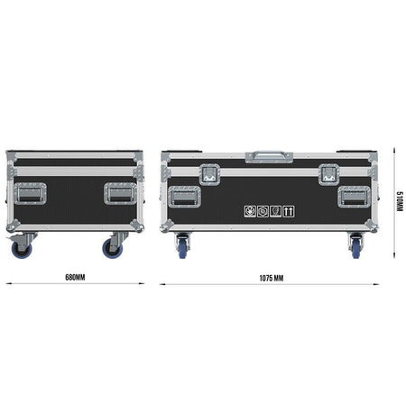 Triton Blue AS480-001 - Flightcase Profesional para 3 Barras LED SOLAR 480 - Tempo Shop