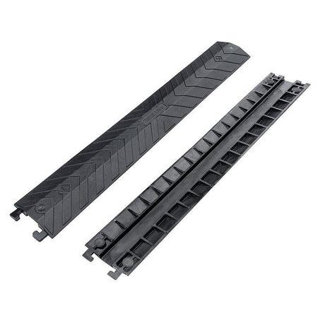 Triton Blue CB1 – Pasacables de 1 canal (914 × 135 × 21 mm) negro, caucho vulcanizado y superficie antideslizante - Tempo Sho