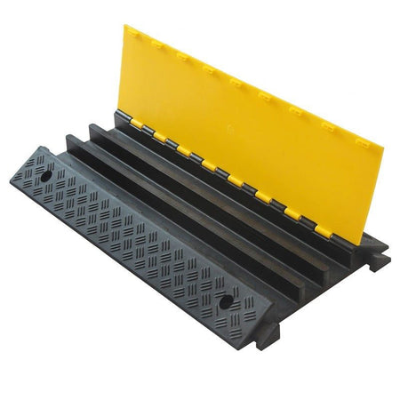 Triton Blue CB3 - Pasacables de 3 canales 900 × 500 × 70 mm con tapa amarilla de alta visibilidad - Tempo Shop
