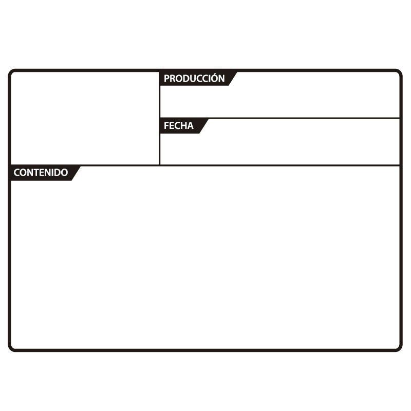 Triton Blue Etiqueta Adhesiva 130 x 85 mm - Identificación Profesional para Flightcase - Tempo Shop