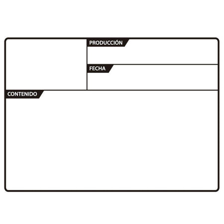 Triton Blue Etiqueta Adhesiva 130 x 85 mm - Identificación Profesional para Flightcase - Tempo Shop