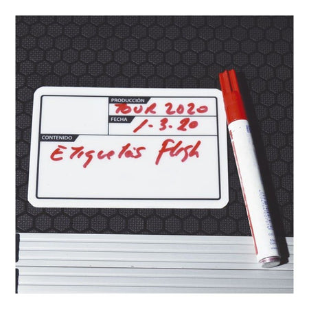 Triton Blue Etiqueta Adhesiva 130 x 85 mm - Identificación Profesional para Flightcase - Tempo Shop