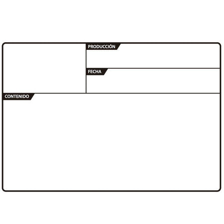 Triton Blue Etiqueta Adhesiva 220 x 150 mm - Identificación Profesional para Flightcase - Tempo Shop