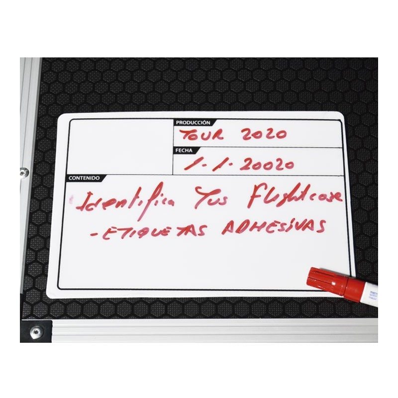 Triton Blue Etiqueta Adhesiva 220 x 150 mm - Identificación Profesional para Flightcase - Tempo Shop