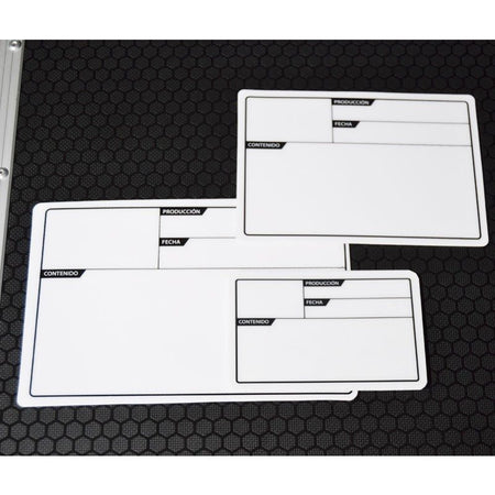 Triton Blue Etiqueta Adhesiva 220 x 150 mm - Identificación Profesional para Flightcase - Tempo Shop
