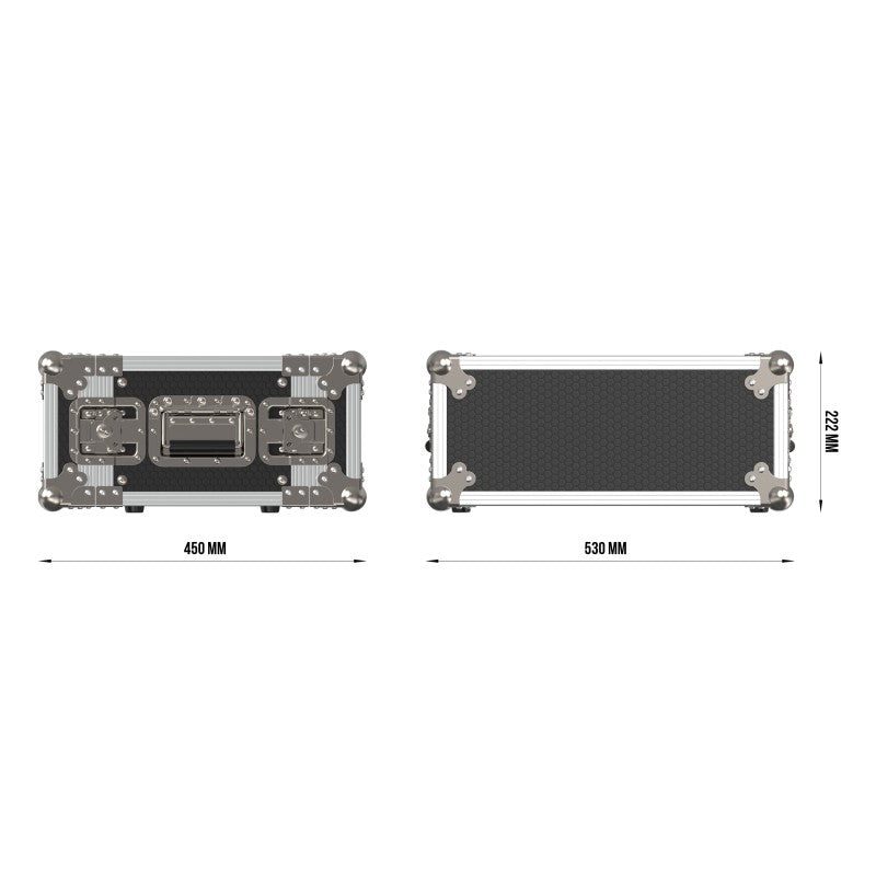 Triton Blue FC-M RACK 4U - Flight Case Profesional para Sistemas de Microfonía Inalámbrica - Tempo Shop