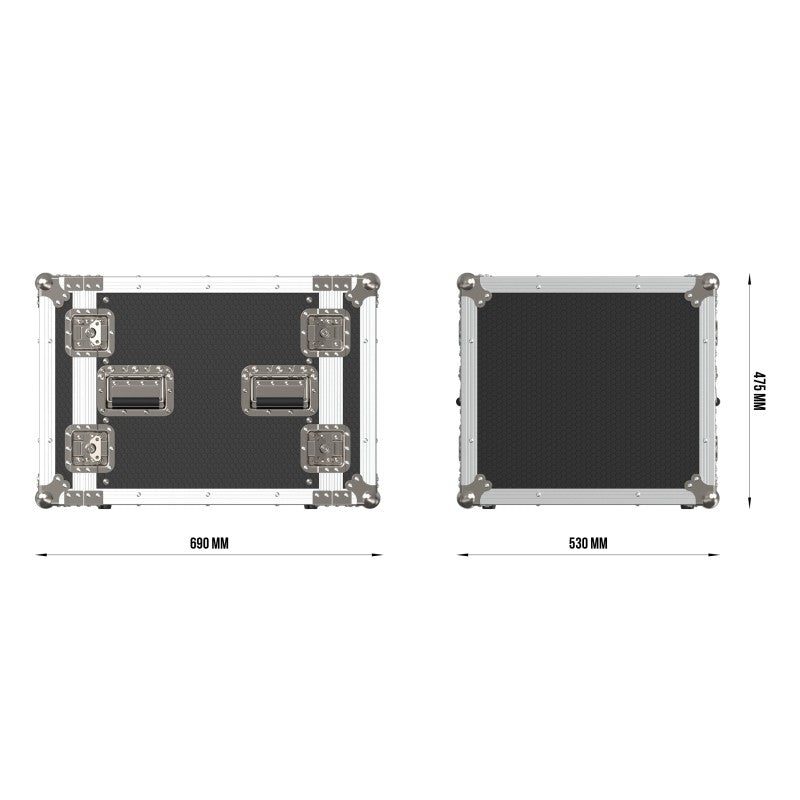 Triton Blue FC RACK 10U - Flightcase Profesional de 19" con Fondo de 510 mm - Tempo Shop