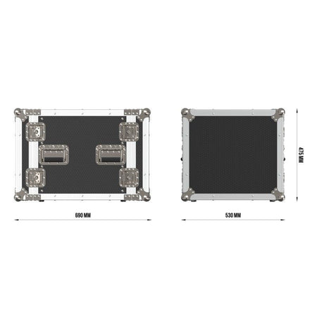 Triton Blue FC RACK 10U - Flightcase Profesional de 19" con Fondo de 510 mm - Tempo Shop
