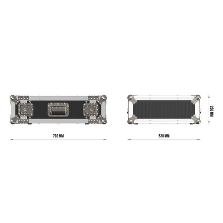 Triton Blue FC RACK 4U - Flightcase rack profesional de 4 unidades - Tempo Shop