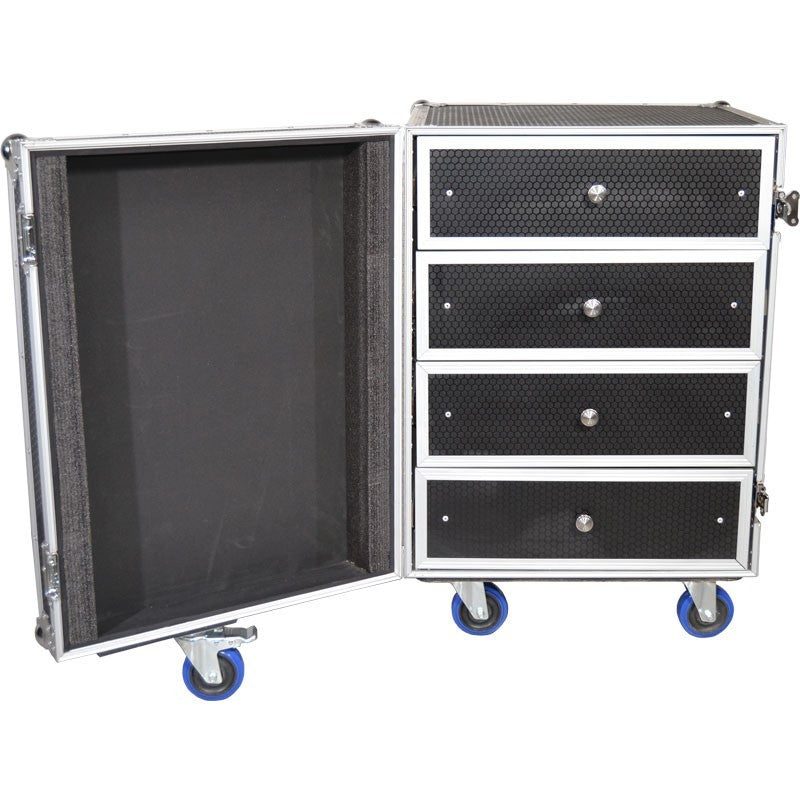 Triton Blue FCX4 - Flightcase Profesional de Trabajo con 4 Cajones - Tempo Shop