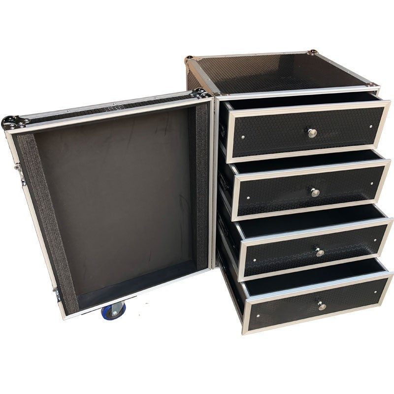 Triton Blue FCX4 - Flightcase Profesional de Trabajo con 4 Cajones - Tempo Shop
