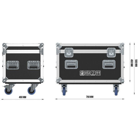 Triton Blue Flight Case para 2 Neptune 400 IP65 - Protección Profesional para Giras e Instalaciones - Tempo Shop