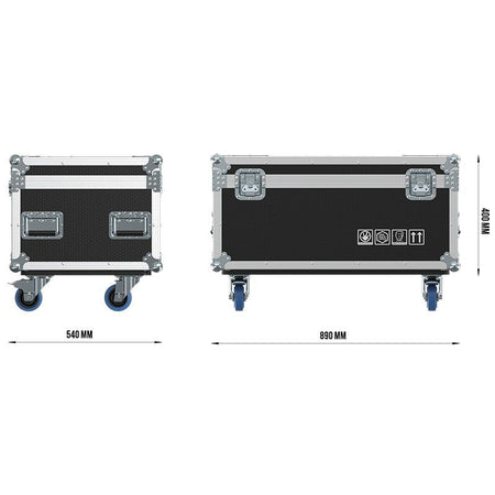Triton Blue Flightcase para 4x KOSMOS 1200 IP65 - Protección Profesional para Giras y Eventos - Tempo Shop