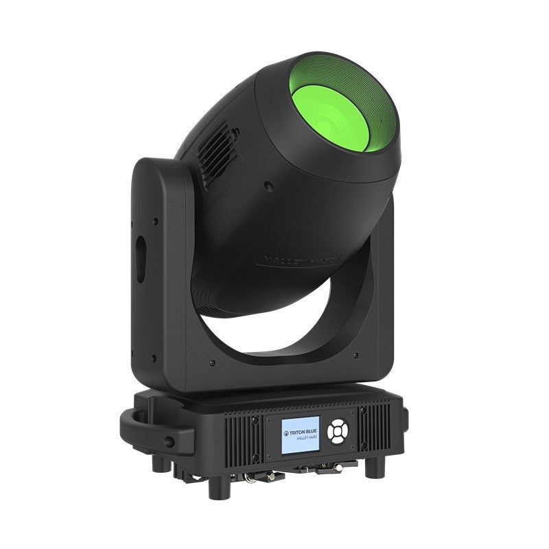 Triton Blue Halley H450 - Cabeza móvil híbrida 3 en 1 (Beam/Spot/Wash) + Profile CMY 450 W, zoom 4°–53° - Tempo Shop