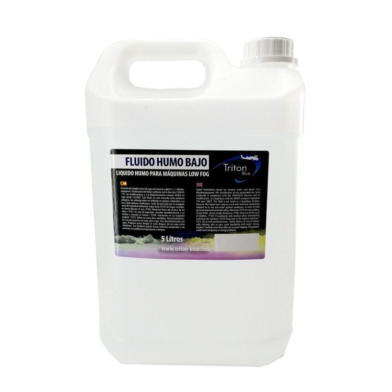 Triton Blue Hydra FFF5 (832-1072) - Fluido Low Fog neutro 5 L para máquinas de humo bajo - Tempo Shop