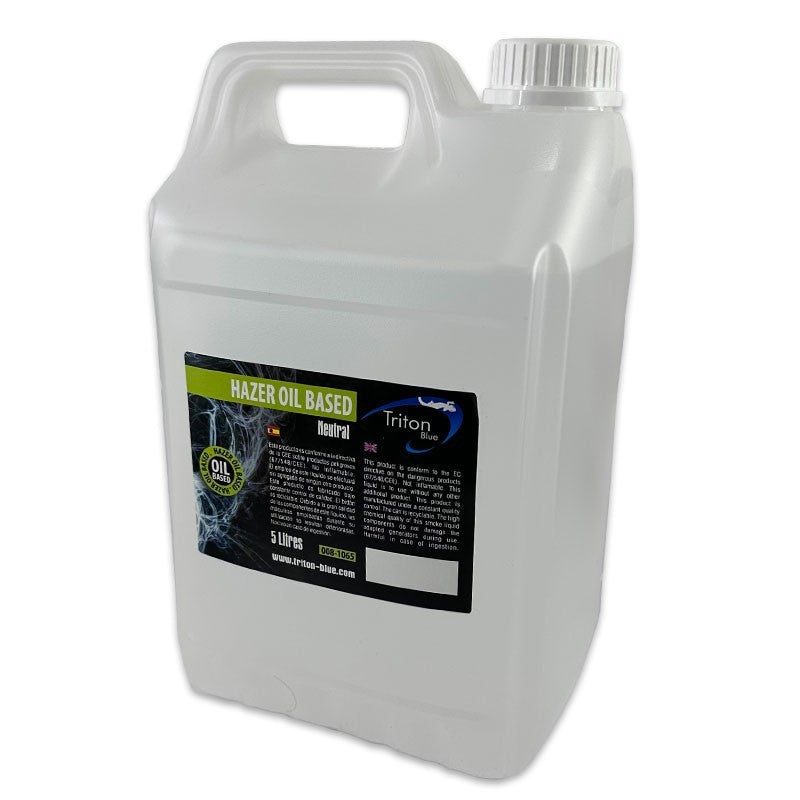 Triton Blue Hydra HOB5 – Líquido Hazer Oil Based 5 L (aceite mineral, larga suspensión, uso profesional) - Tempo Shop