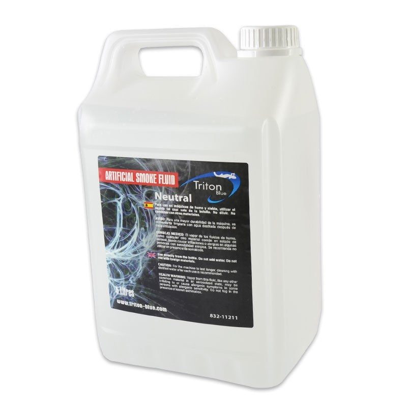 Triton Blue Hydra NFF5 (832-11211) - Líquido de humo neutro profesional en garrafa de 5 L, sin olor ni residuos - Tempo Shop
