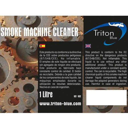 Triton Blue Hydra SM1 Cleaner - Líquido desincrustante para máquinas de humo (botella 1 L) - Tempo Shop