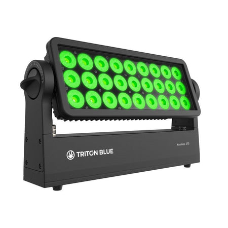 Triton Blue Kosmos 270 IP65 – Washer LED 27×10W RGBW con ópticas 15°/25°/45°, CCT 2400–8000 K y control DMX/RDM/W-DMX - Tempo