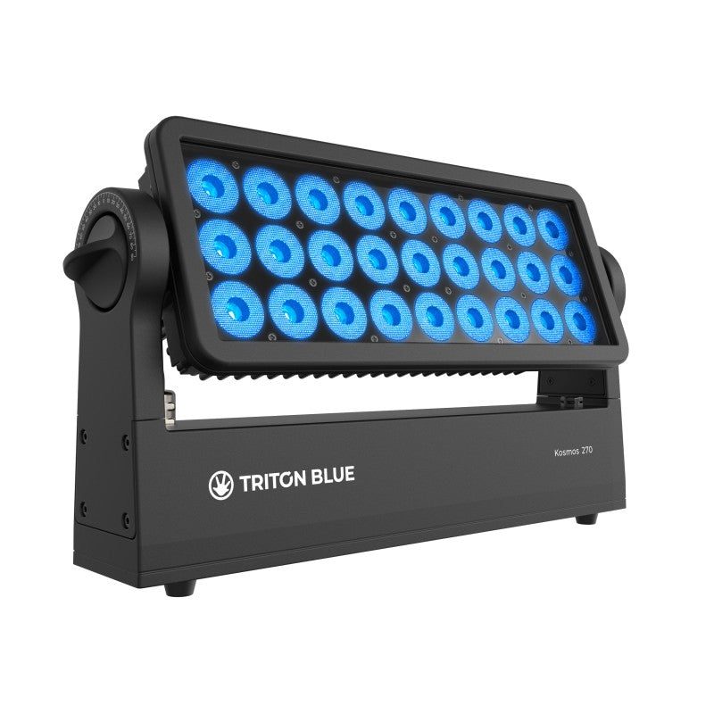 Triton Blue Kosmos 270 IP65 – Washer LED 27×10W RGBW con ópticas 15°/25°/45°, CCT 2400–8000 K y control DMX/RDM/W-DMX - Tempo